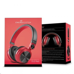 Energy Sistem Headphones DJ2 fejhallgat&oacute; fekete-piros (EN 424597)